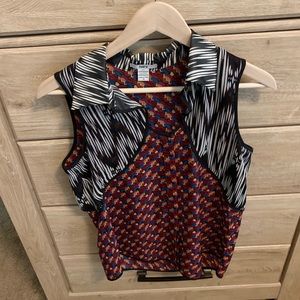 Bar III Tribal Print Top